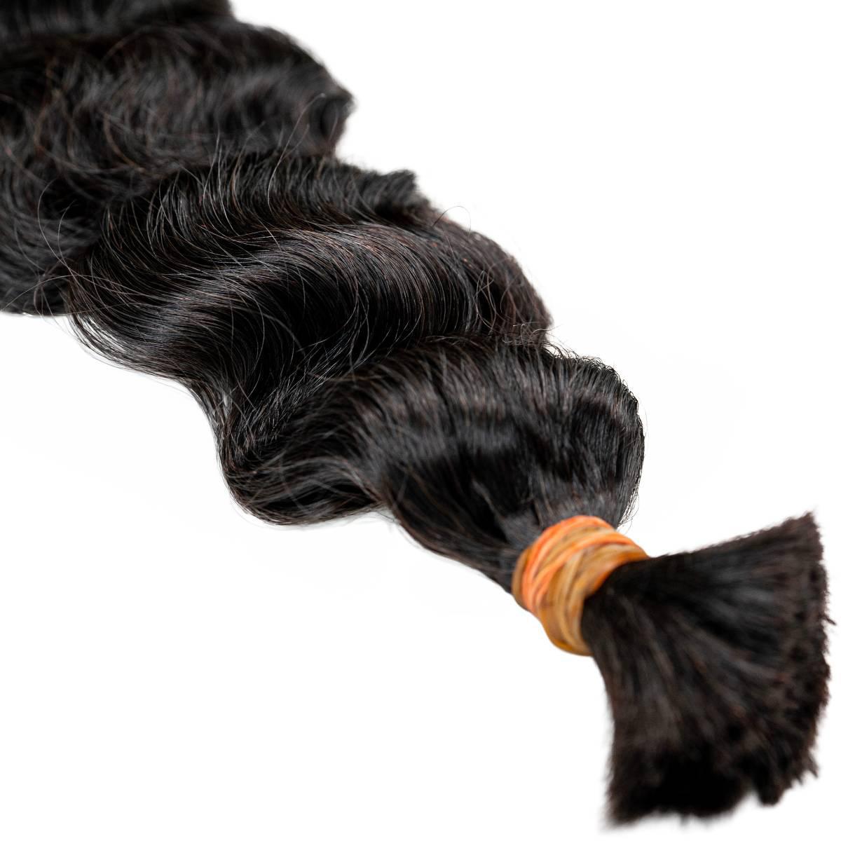 Raw Vietnamese Deep Wavy Bulk Human Hair Extensions
